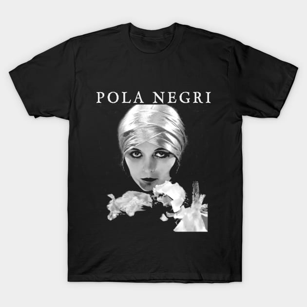 POLA NEGRI - Vamp - Silent Film Vampire T-Shirt by silentandprecodehorror